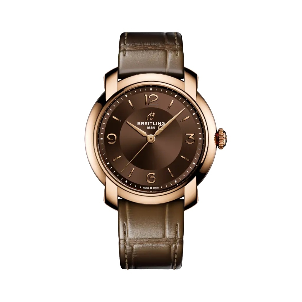 Breitling Lady Premier 36 Automatic Red Gold / Chocolate