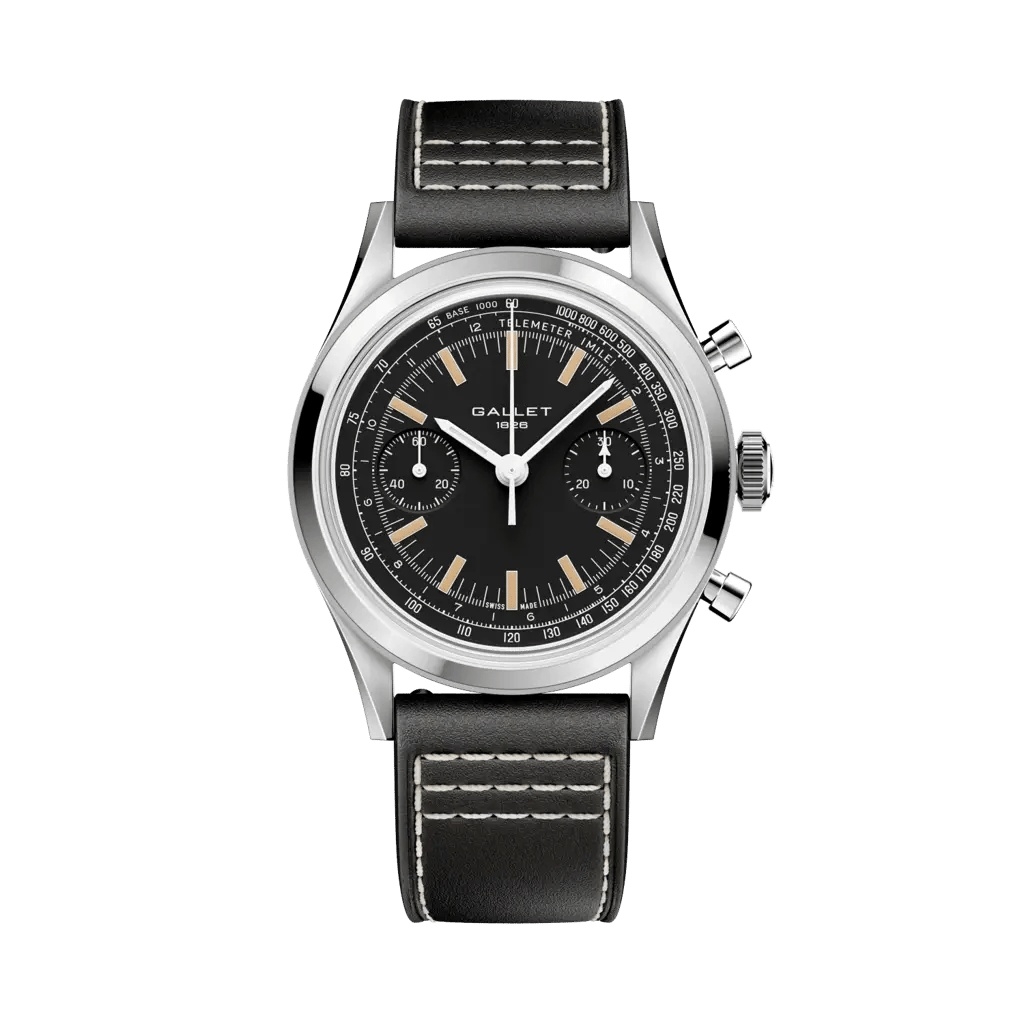 Gallet Tribute to Multichron 45 / Black Calf
