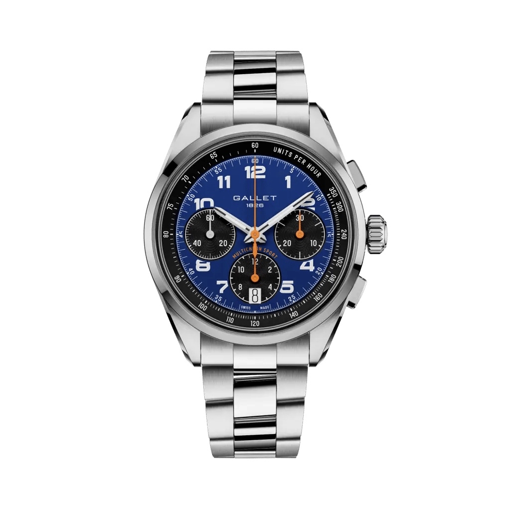 Gallet Multichron Sport Stainless Steel / Blue / Bracelet