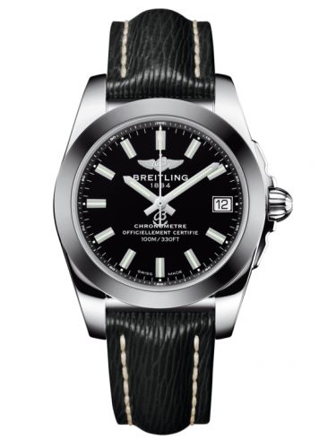 Breitling Galactic 36 Stainless Steel SleekT Trophy Black Sahara