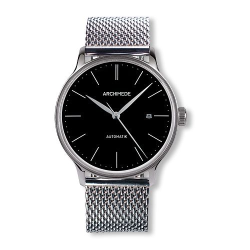 Archimede 1950-1 Stainless Steel Black Mesh