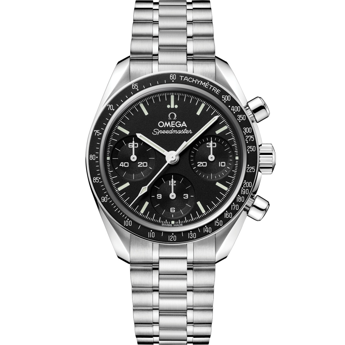 Omega Speedmaster 38 Stainless Steel / Black / Bracelet