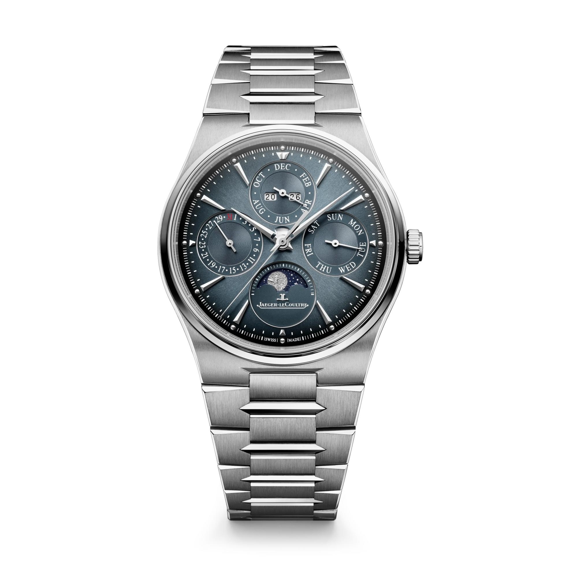 Jaeger-LeCoultre Master Control Chronometre Perpetual Calendar Stainless Steel / Grey - Blue