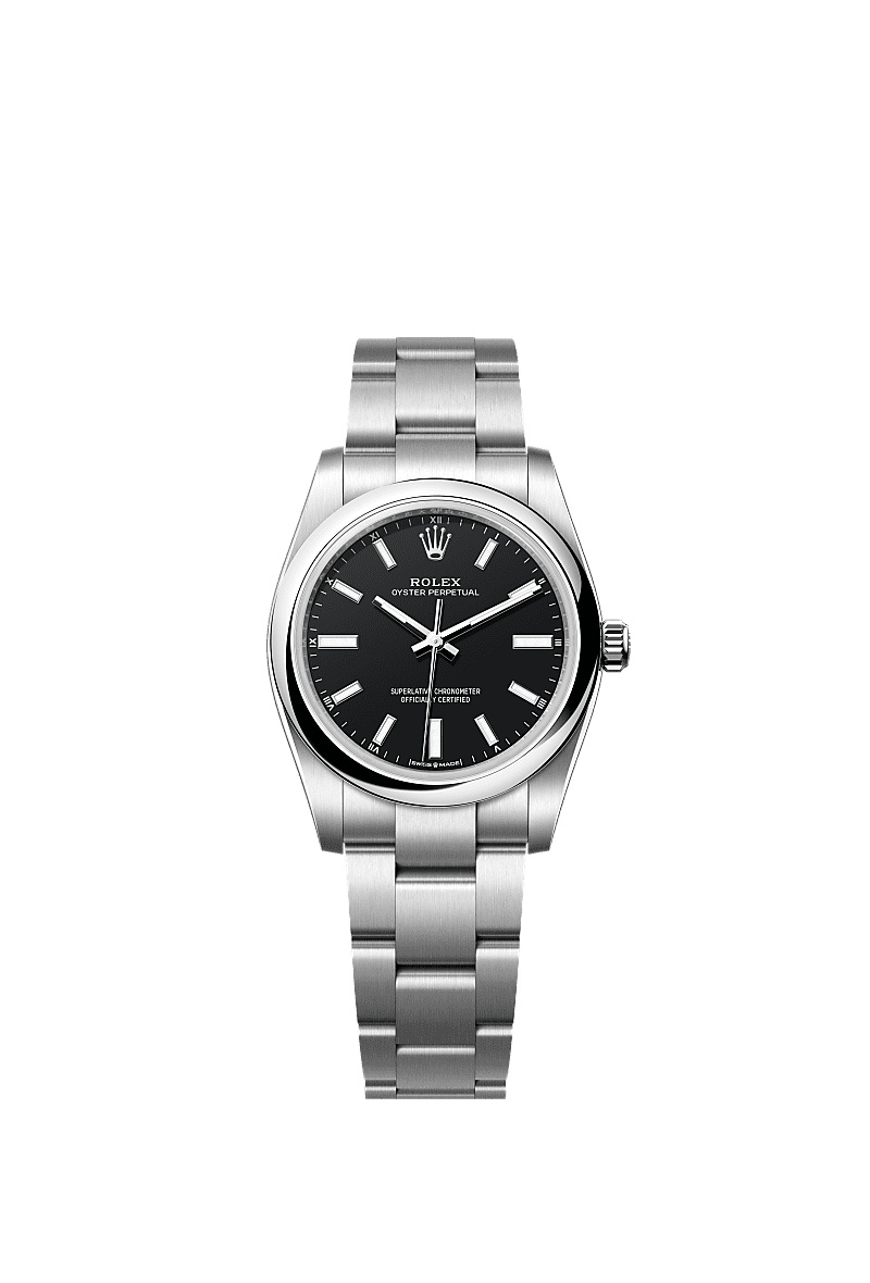 Rolex Oyster Perpetual 34 Stainless Steel / Black