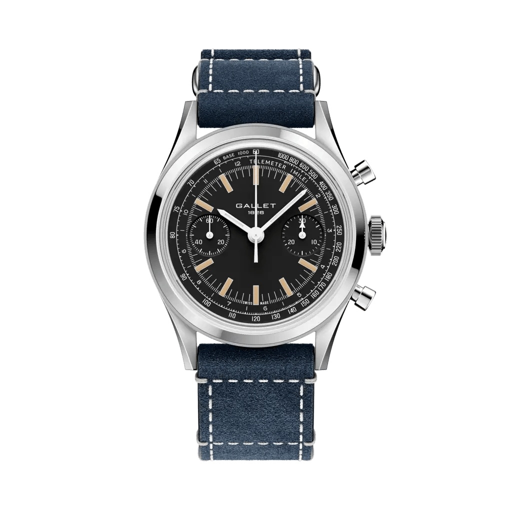 Gallet Tribute to Multichron 45 / Blue Pilot