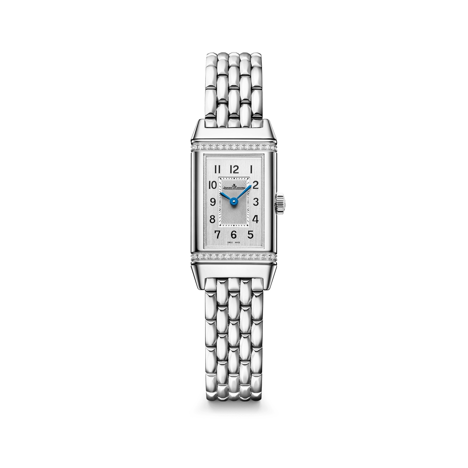 Jaeger-LeCoultre Reverso Classic Monoface Origin Stainless Steel - Diamond / Silver / Bracelet