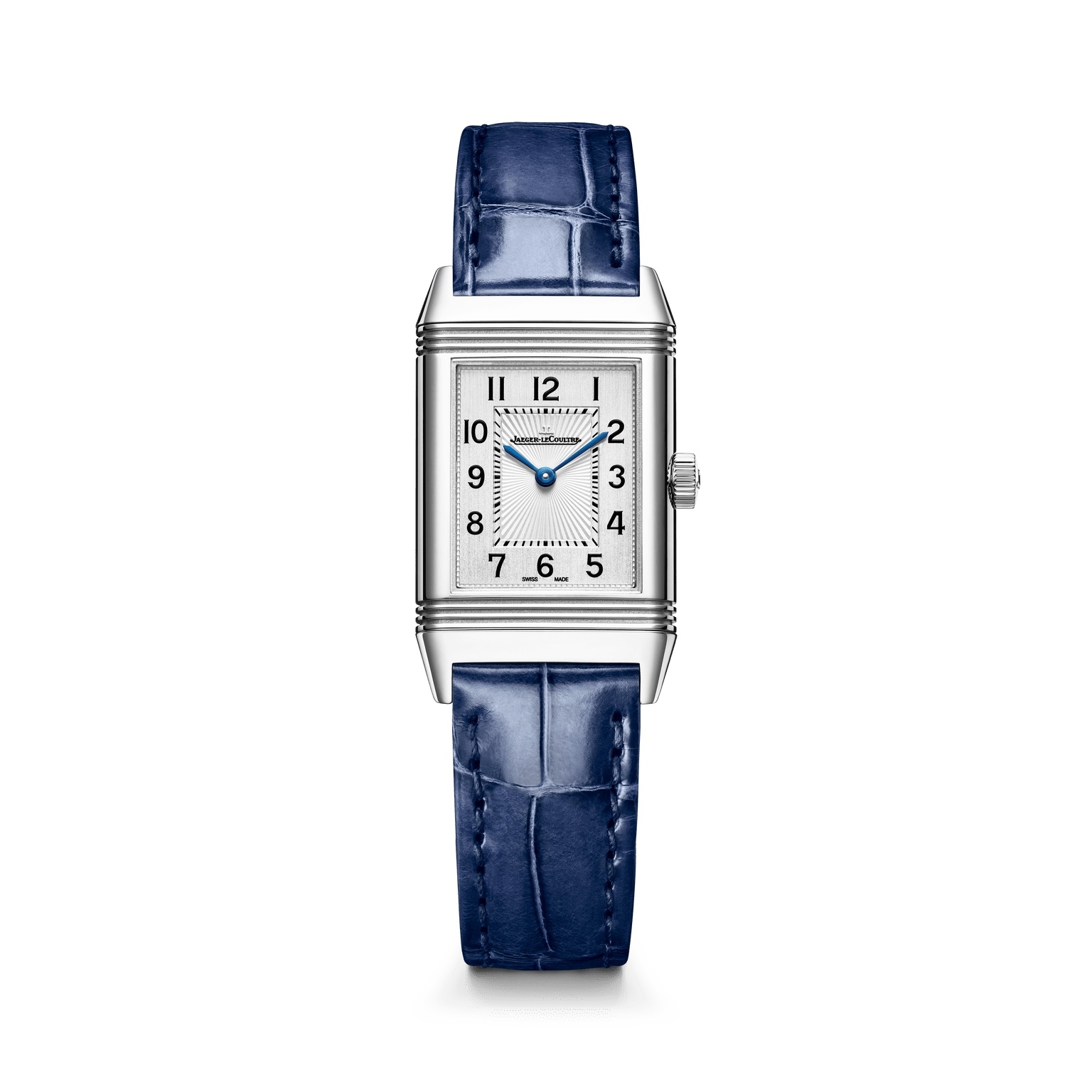 Jaeger-LeCoultre Reverso Classic Monoface Stainless Steel / Silver / Alligator