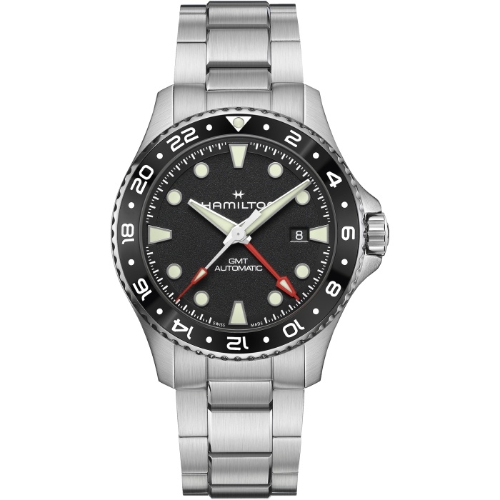Hamilton Khaki Navy Scuba Automatic GMT 43 Stainless Steel / Black / Bracelet