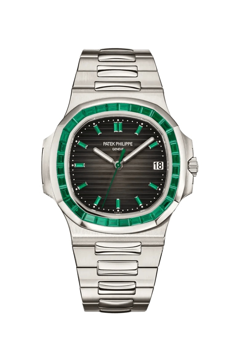 Patek Philippe Nautilus 5711 Platinum - Emerald / Grey