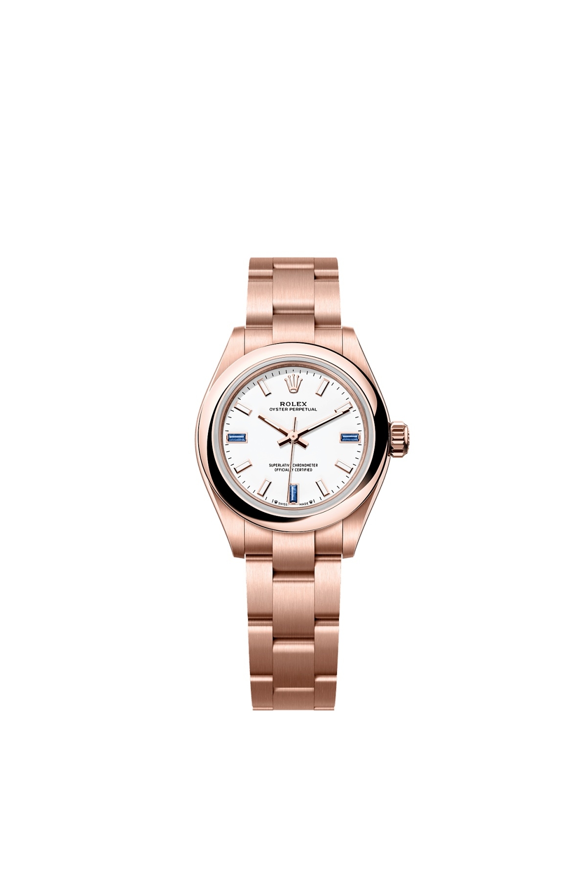 Rolex Oyster Perpetual 28 Everose Gold / White