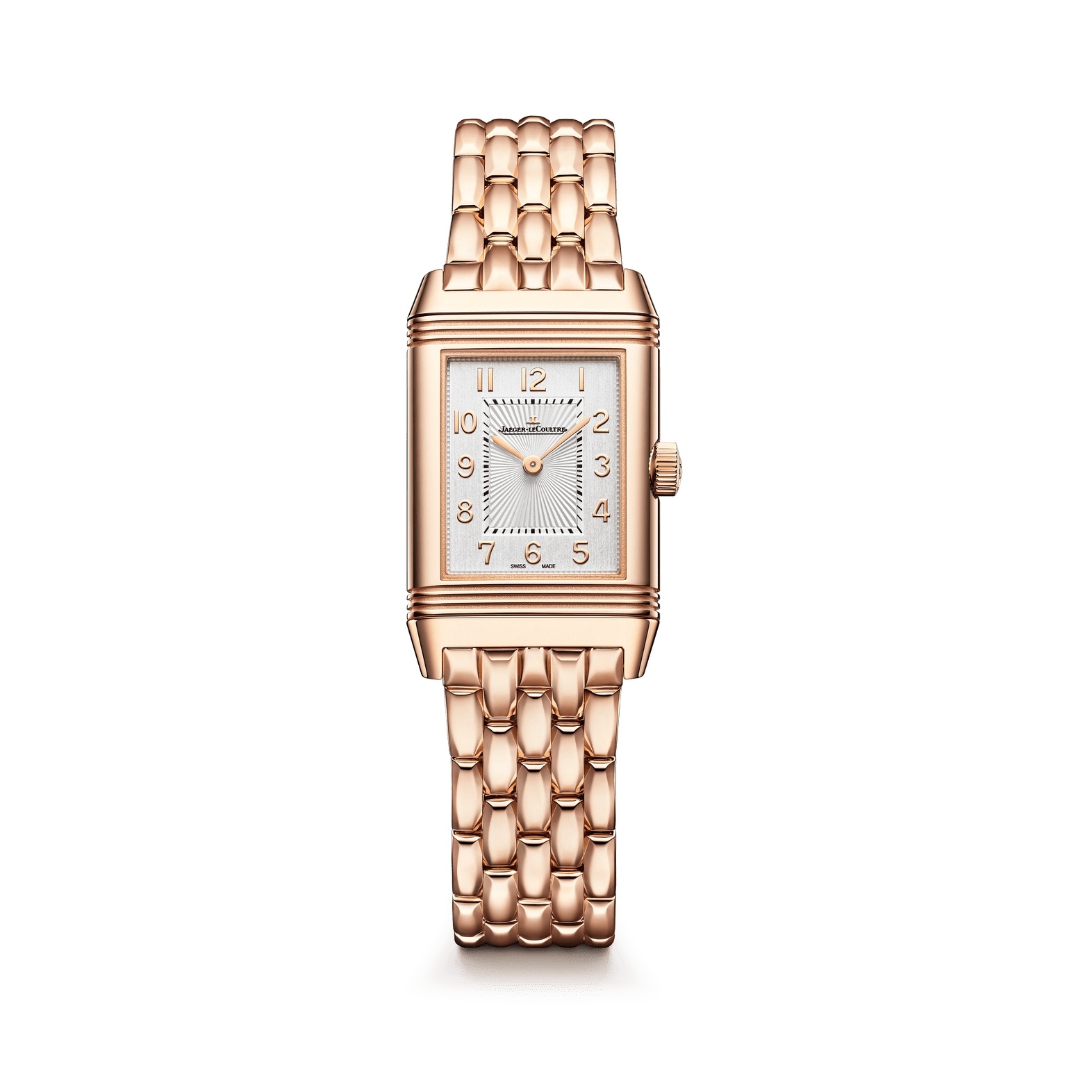 Jaeger-LeCoultre Reverso Classic Small Duetto Pink Gold / Silver / Bracelet