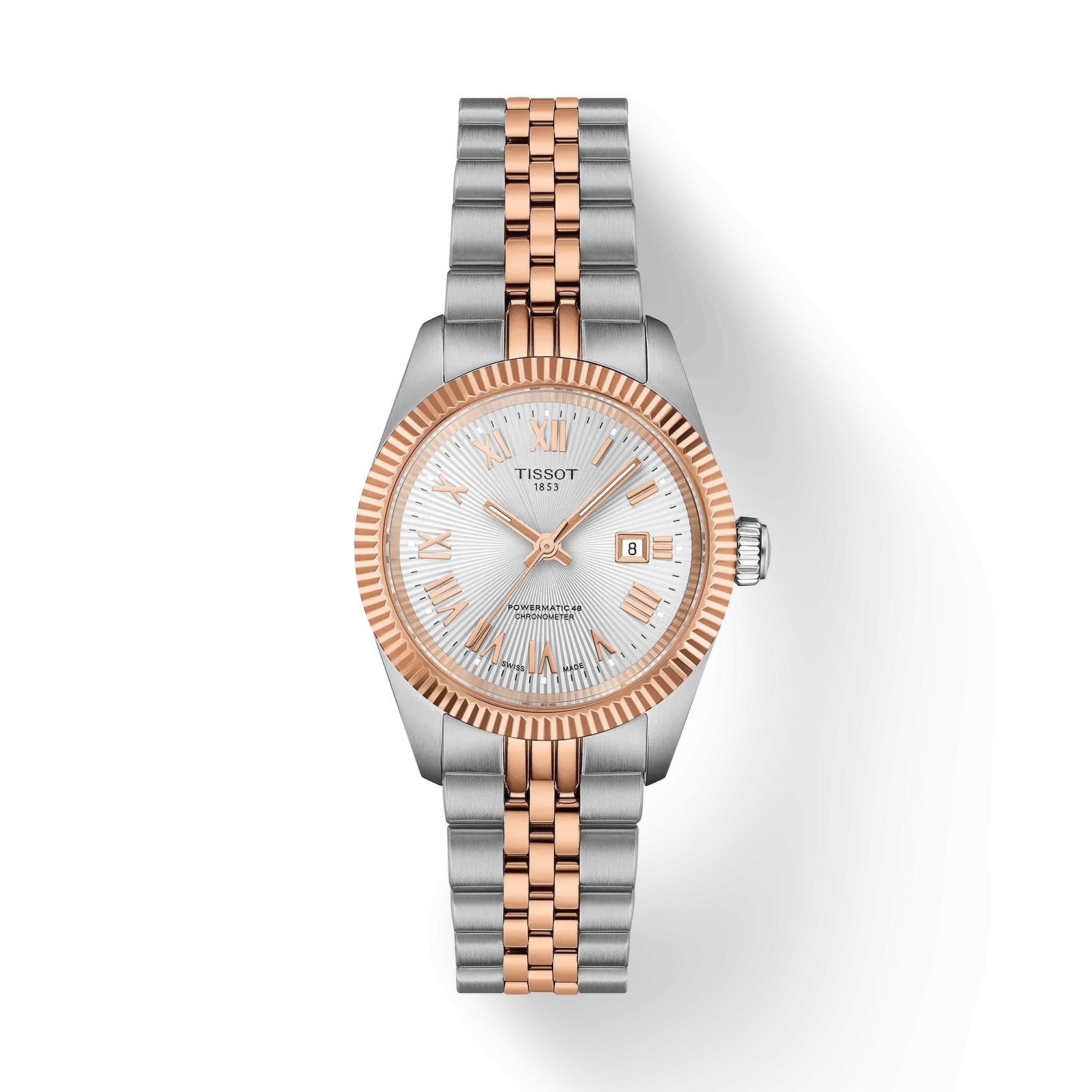 Tissot Ballade 30 Powermatic 48 Stainless Steel - Rose Gold / Silver / Bracelet