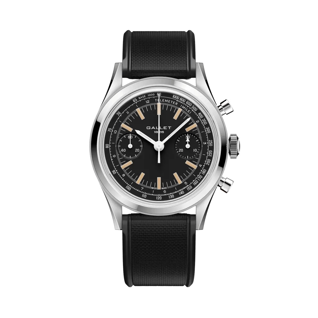 Gallet Tribute to Multichron 45 / Black Rubber