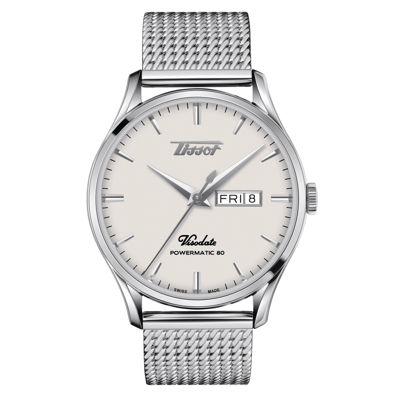Tissot Visodate Powermatic 80 Stainless Steel / Silver / Bracelet