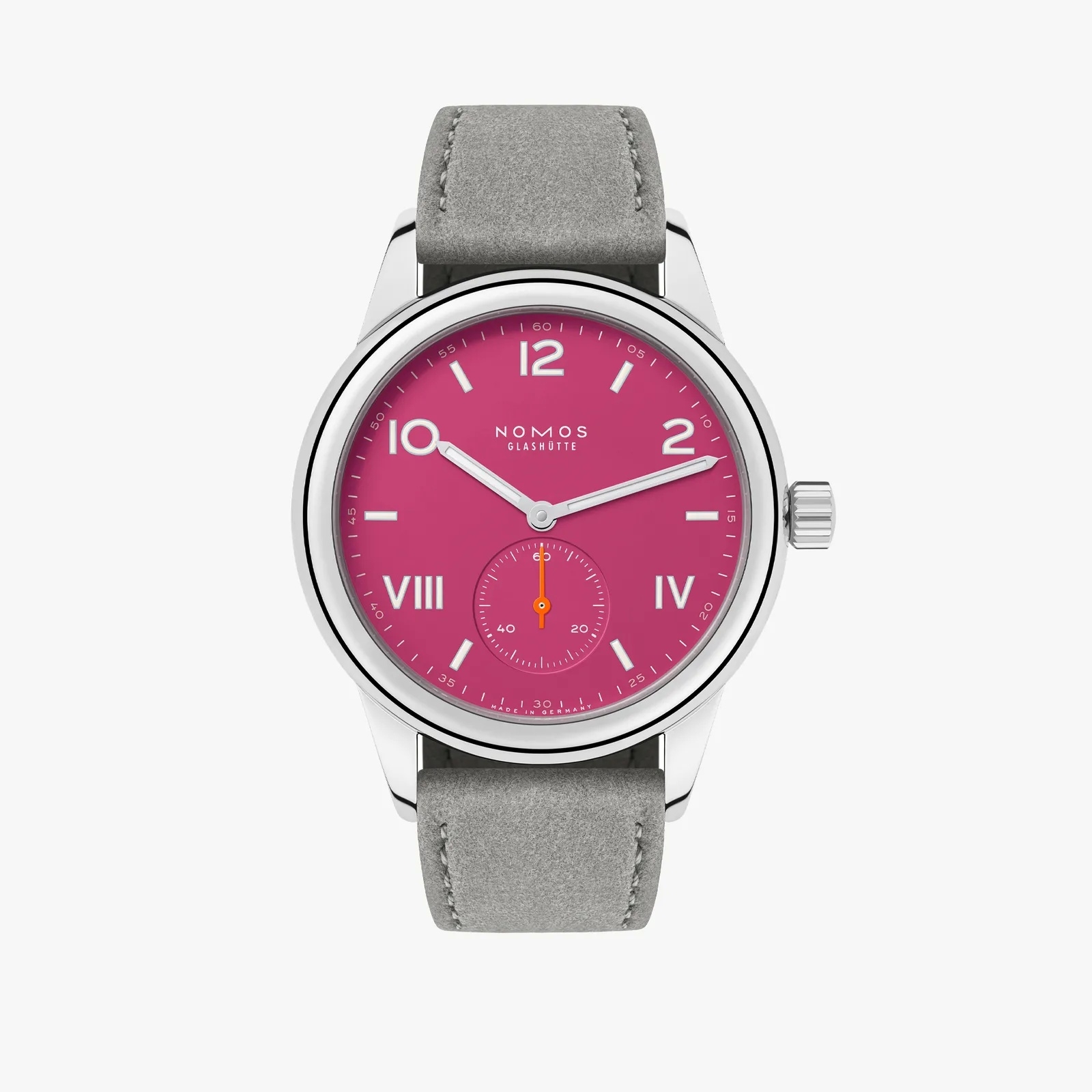 Nomos Glashütte Club Campus 36 Deep Pink / Open Case Back