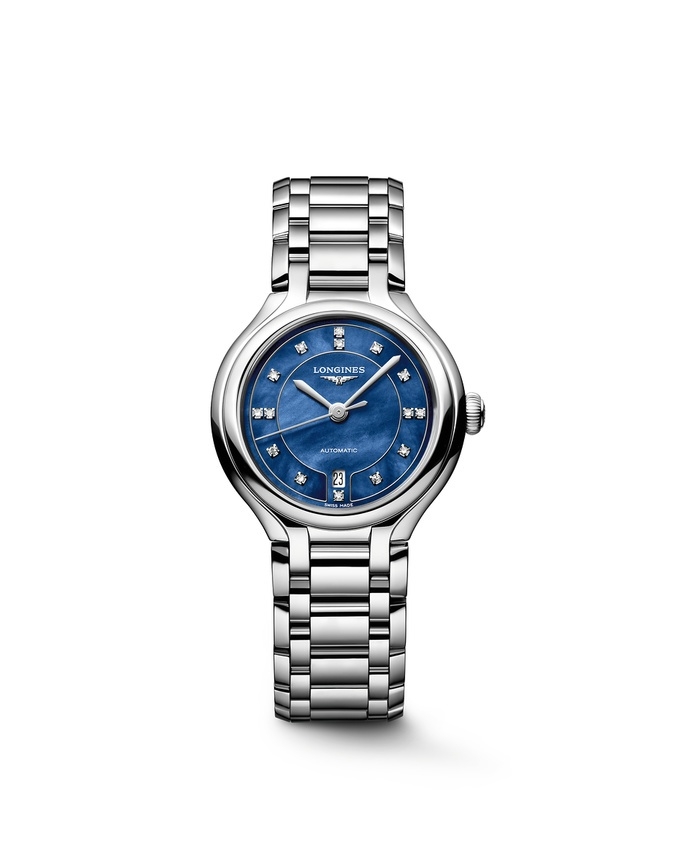 Longines PrimaLuna 30 Automatic Stainless Steel / Blue MOP / Bracelet
