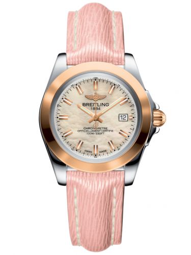 Breitling Galactic 32 Sleek Edition Stainless Steel Rose Gold Pearl Sahara