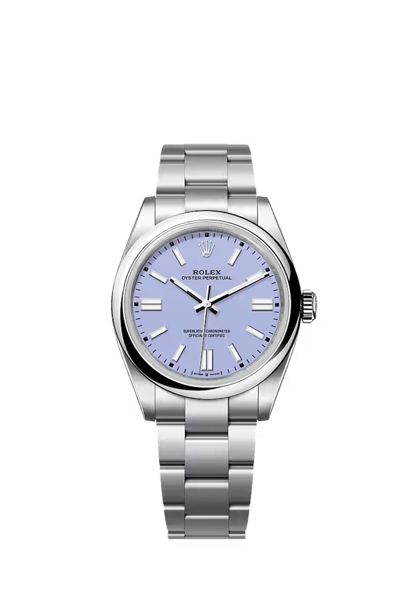 Rolex Oyster Perpetual 41 Stainless Steel / Lavender