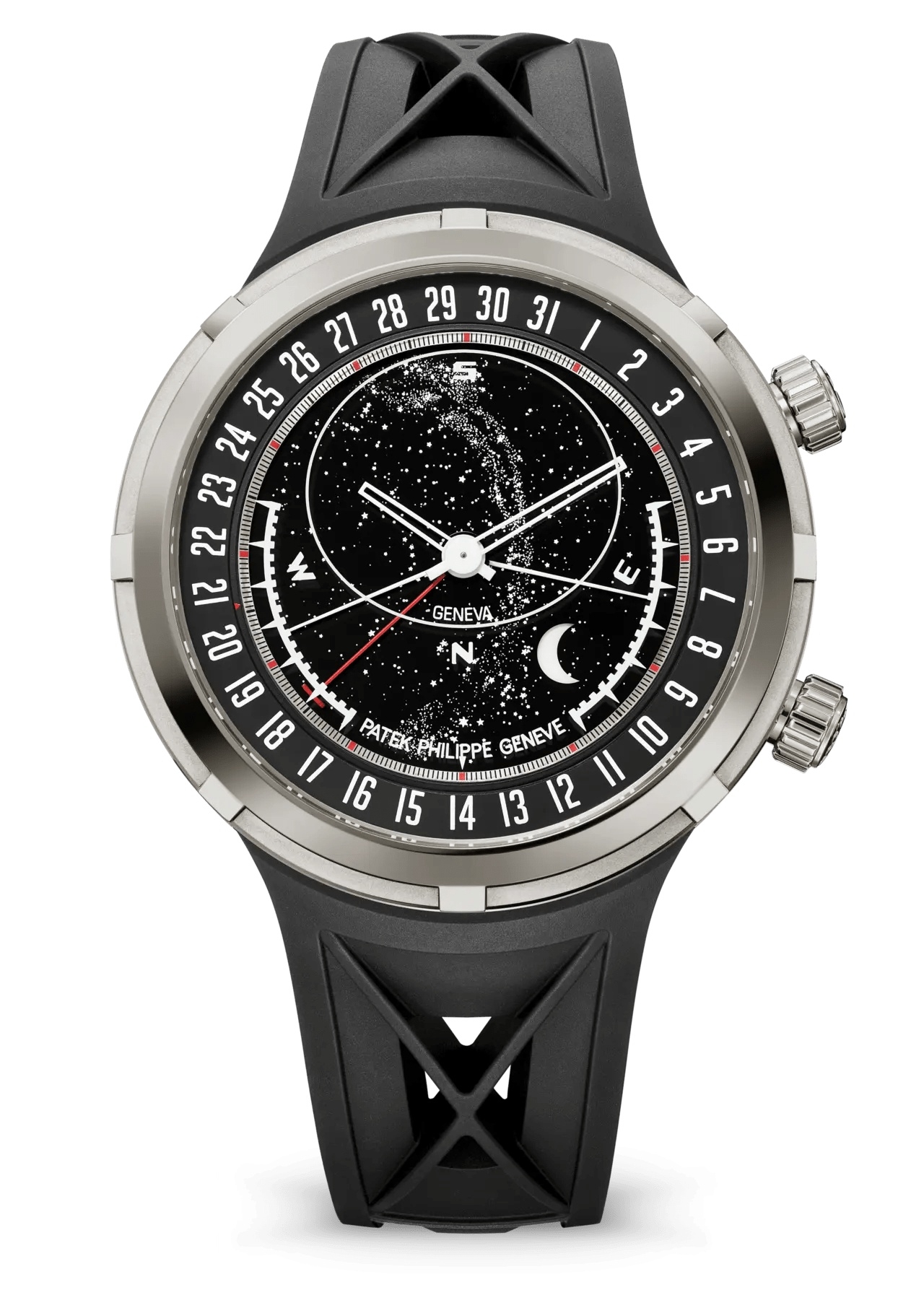 Patek Philippe Celestial Sunrise and Sunset 6105 White Gold / Black