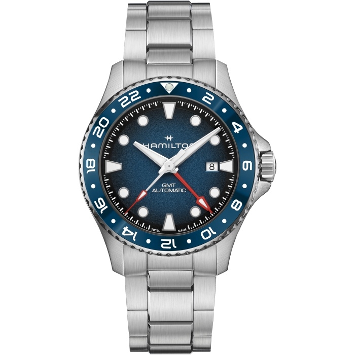 Hamilton Khaki Navy Scuba Automatic GMT 43 Stainless Steel / Blue / Bracelet