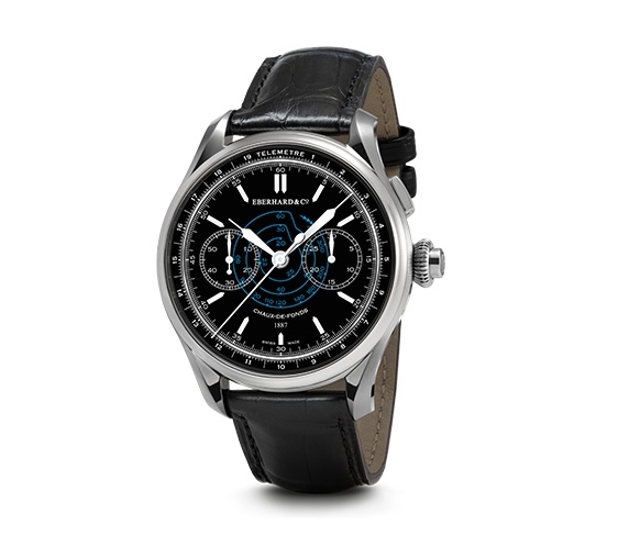 Eberhard Chronographe 1887 Édition Limitée Stainless Steel / Black