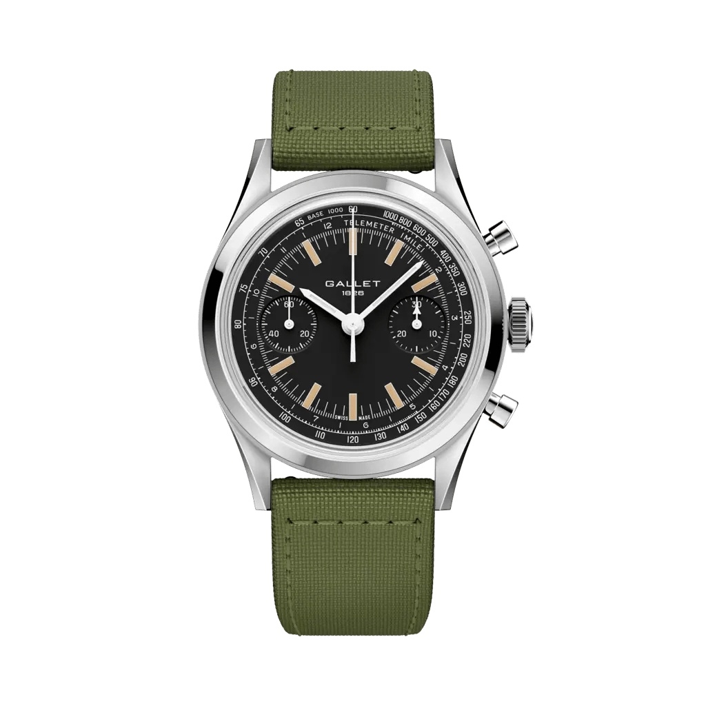 Gallet Tribute to Multichron 45 / Green Fabric