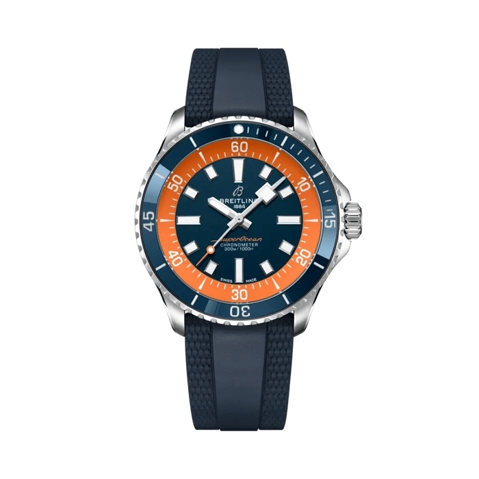 Breitling SuperOcean Automatic 42 Stainless Steel / Blue - Orange