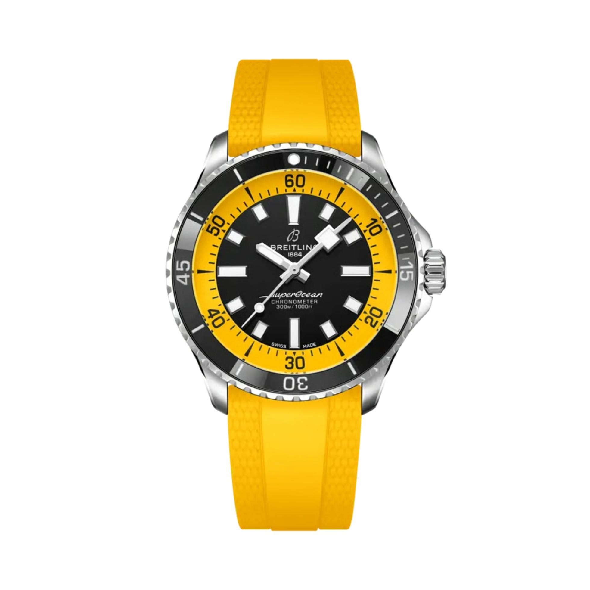 Breitling SuperOcean Automatic 42 Stainless Steel / Black - Yellow