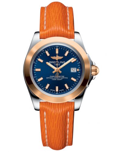 Breitling Galactic 32 Sleek Edition Stainless Steel Rose Gold Horizon Blue Sahara