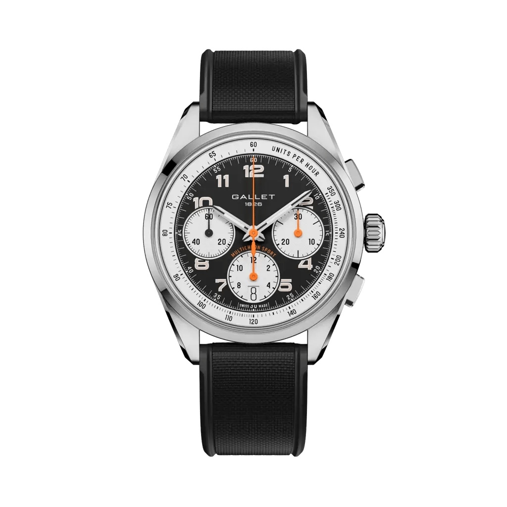 Gallet Multichron Sport Stainless Steel / Black / Black Rubber