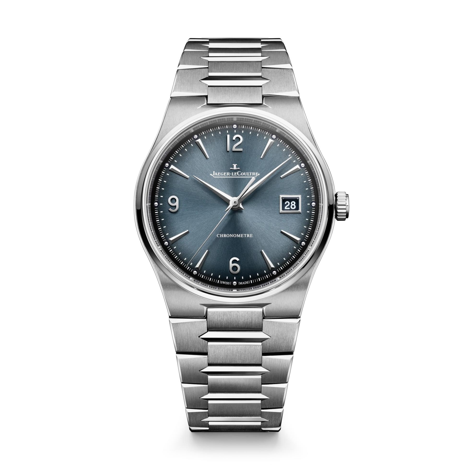 Jaeger-LeCoultre Master Control Chronometre Date Stainless Steel / Grey - Blue