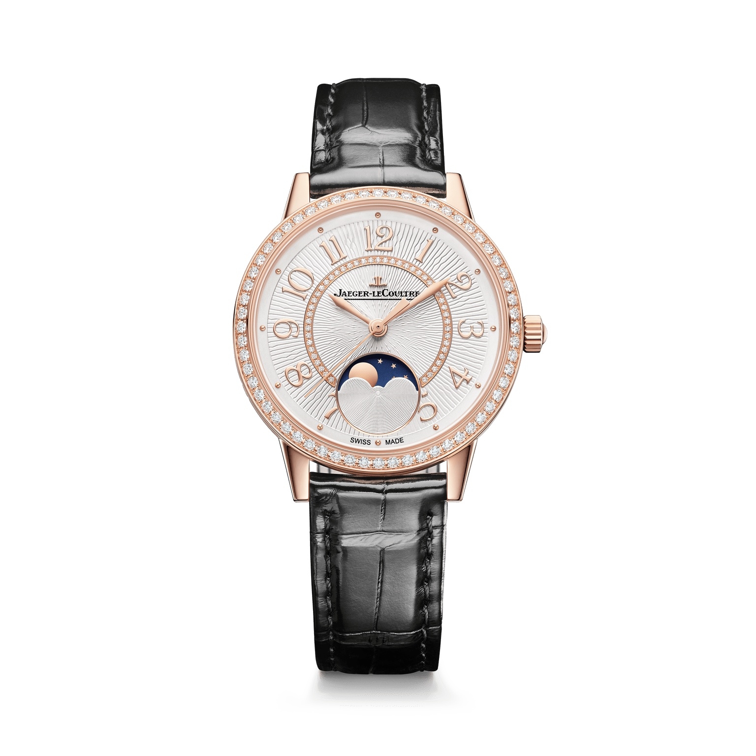 Jaeger-LeCoultre Rendez-Vous Moon Medium Pink Gold - Diamond / Silver