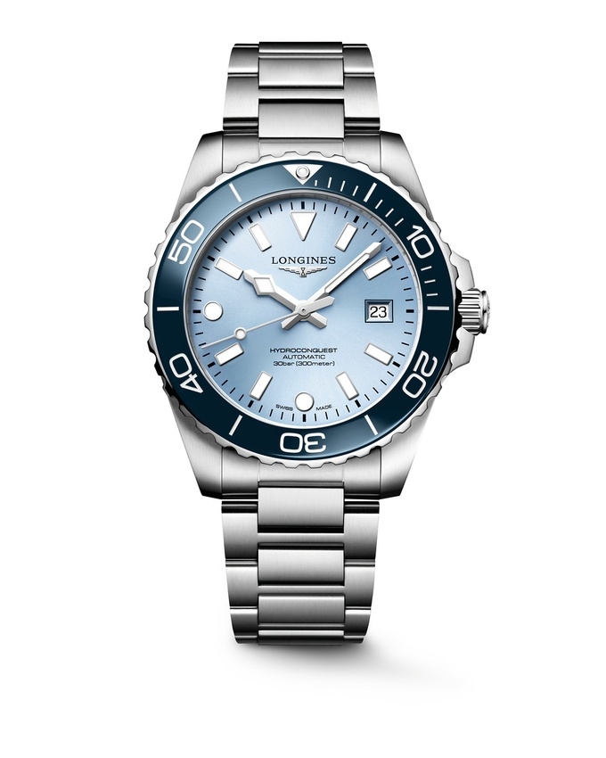 Longines Hydroconquest Automatic 42 Stainless Steel / Frosted Blue / Bracelet