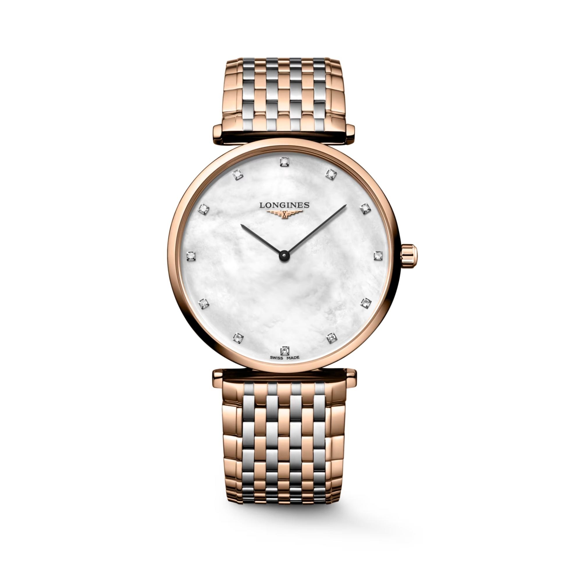 Longines La Grande Classique 38 Stainless Steel - Red Gold / MOP / Bracelet