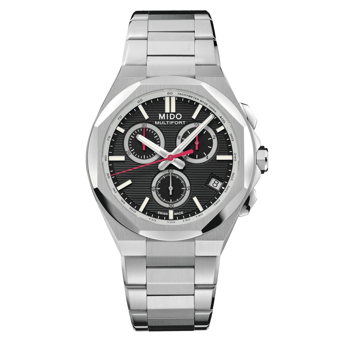Mido Multifort Chronograph Quartz Stainless Steel / Black / Bracelet