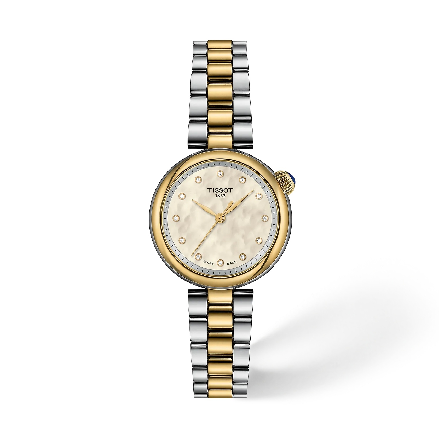 Tissot Désir Stainless Steel - Yellow Gold / MOP - Diamond / Bracelet