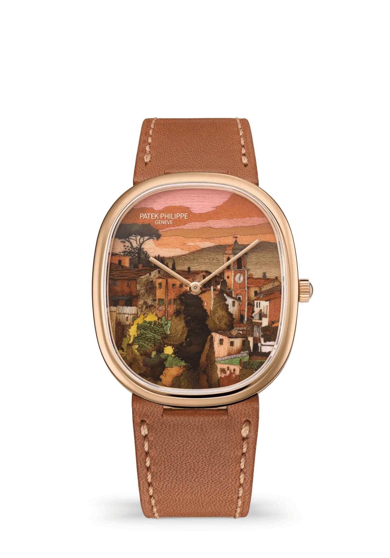 Patek Philippe Golden Ellipse Rare Handcrafts Sunset in Tuscany