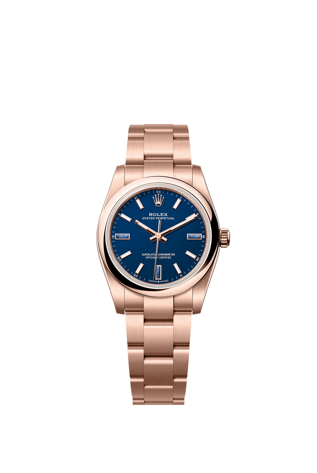 Rolex Oyster Perpetual 34 Everose / Blue