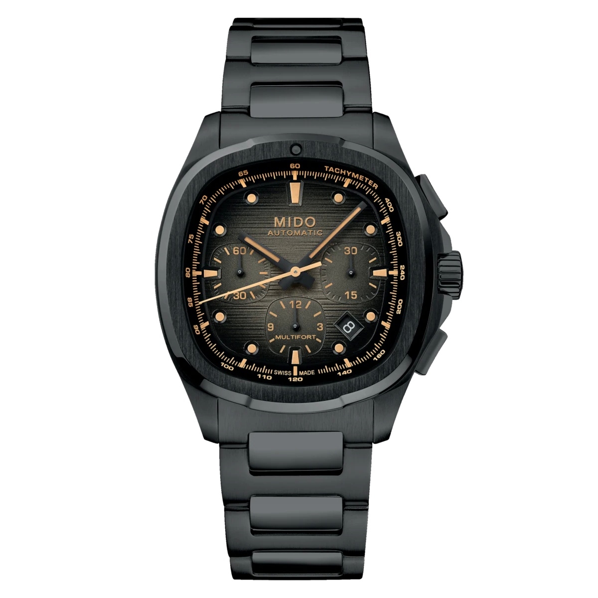 Mido Multifort TV Chronograph PVD / Grey / Bracelet