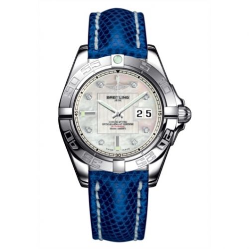 Breitling Galactic 41 Stainless Steel Pearl Diamond Teju