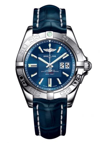 Breitling Galactic 41 Stainless Steel Metallica Blue Croco