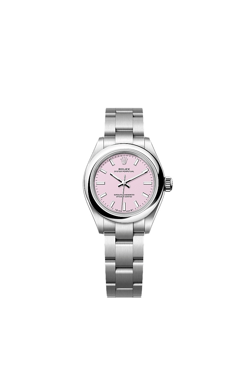 Rolex Oyster Perpetual 28 Stainless Steel / Candy Pink