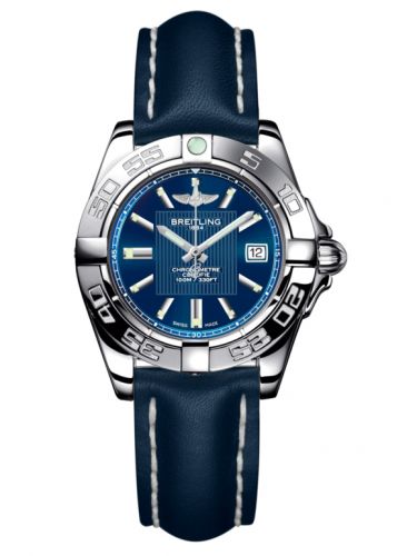 Breitling Galactic 32 Stainless Steel Metallica Blue Calf