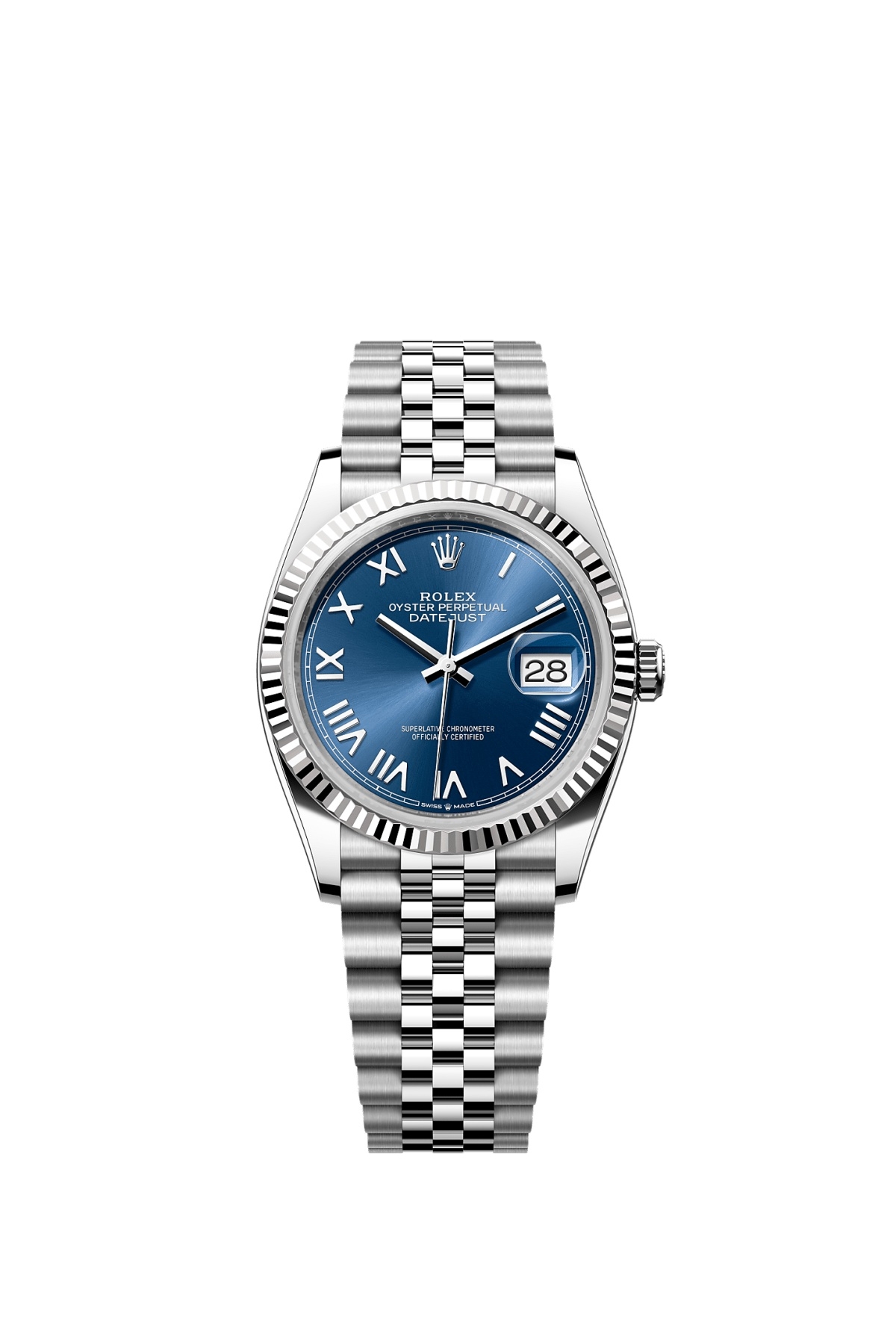 Rolex Datejust 36 Stainless Steel - Fluted / Blue Roman / Jubilee