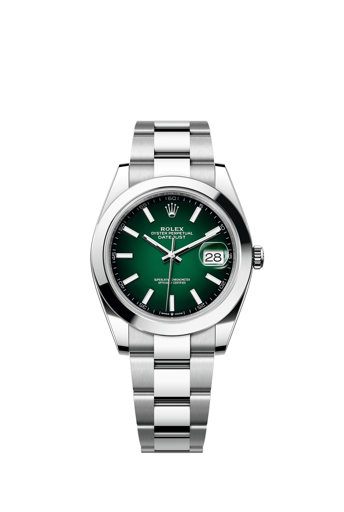 Rolex Datejust 41 Stainless Steel - Smooth / Green Ombré / Oyster