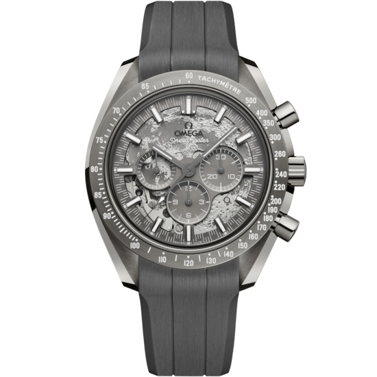 Omega Speedmaster Moonwatch Grey Side of the Moon / Rubber