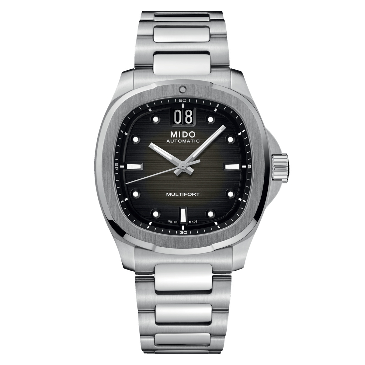 Mido Multifort TV Big Date Stainless Steel / Green / Bracelet