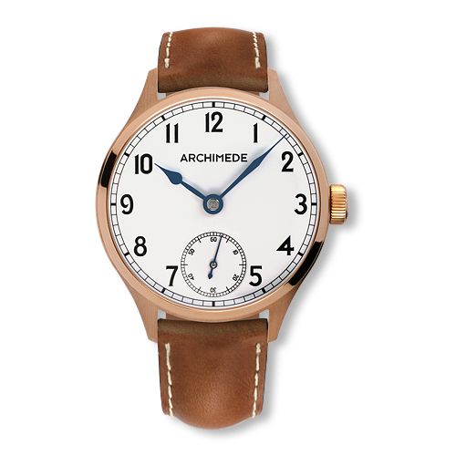Archimede DeckWatch Bronze Silver Brown Leather