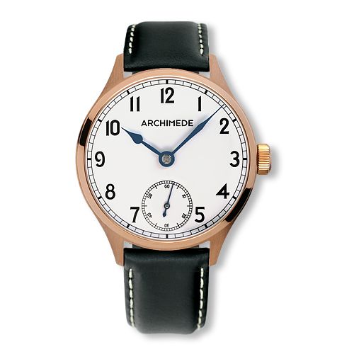 Archimede DeckWatch Bronze Silver Black Leather