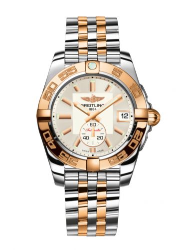 Breitling Galactic 36 Automatic Stainless Steel Rose Gold Stratus Silver Bracelet